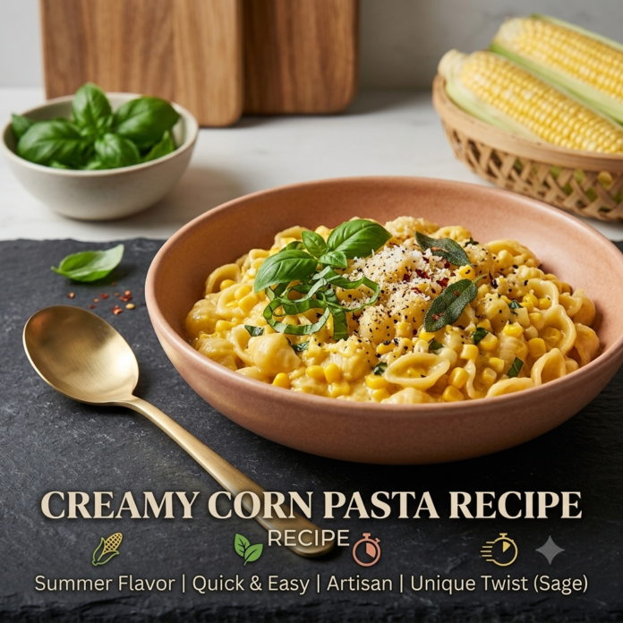 creamy corn pasta recipe