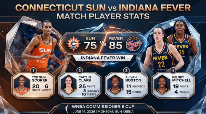 Connecticut Sun vs Indiana Fever Match Player Stats