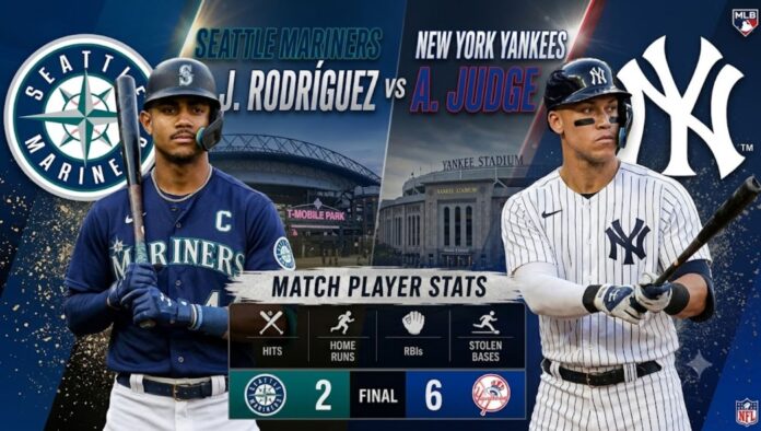Seattle Mariners vs New York Yankees Match Player Stats