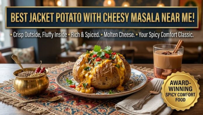 Jacket Potato with Cheesy Masala