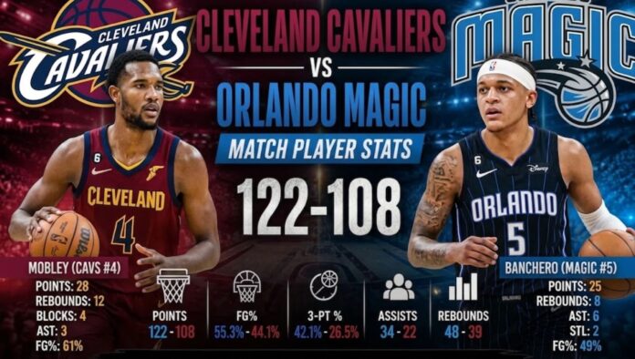 Cleveland Cavaliers vs Orlando Magic Match Player Stats