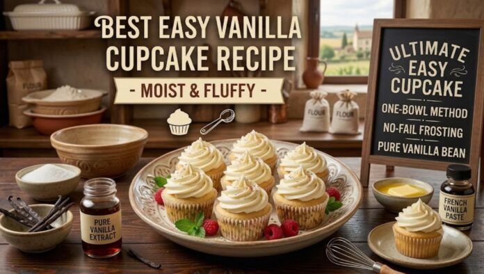 best easy vanilla cupcake recipe